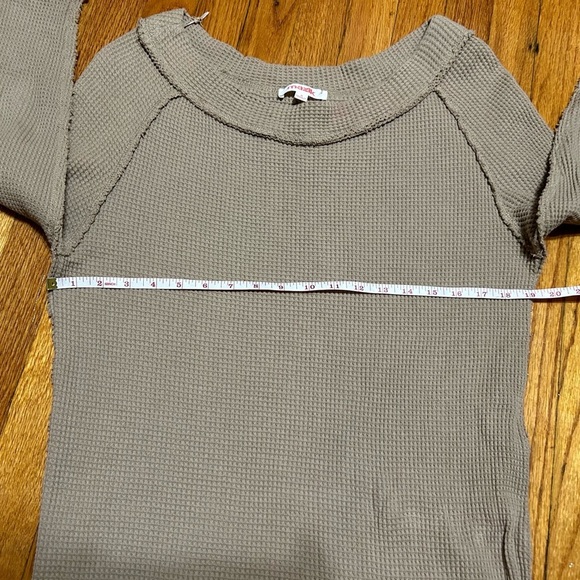 Mazik Womens Oversized Boat Neck Waffle Knit Tunic 3/4 Sleeve Size Medium - Picture 10 of 13